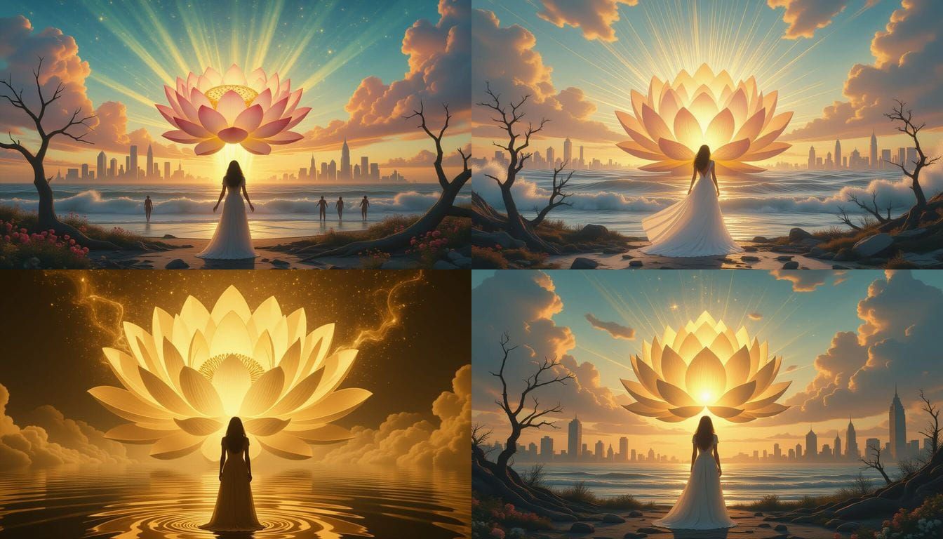 Reversed Nuclear Explosion Creates Lotus of Light