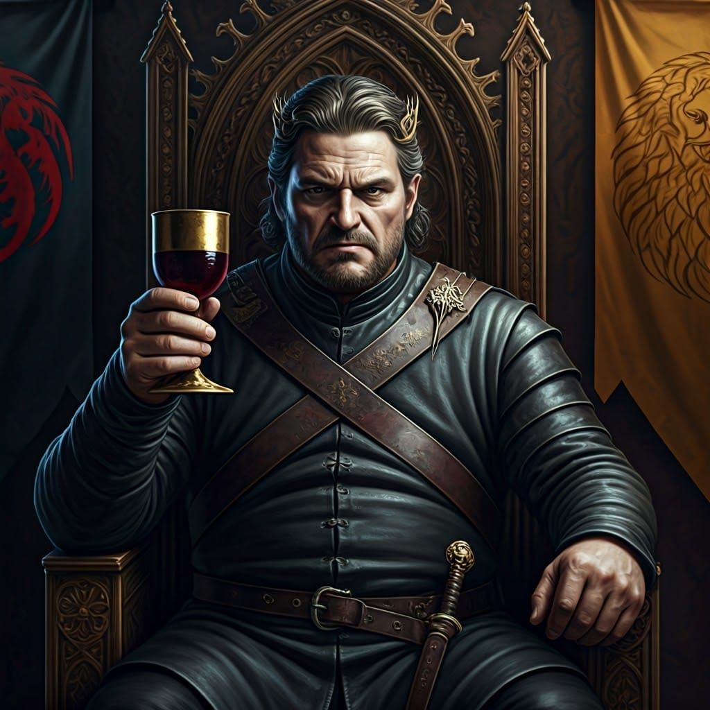 Younger Robert Baratheon from Game of Thrones