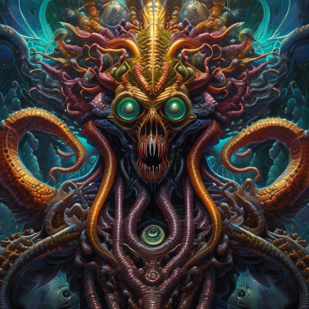 Terrifying Translucent Elder God of Cosmic Horror