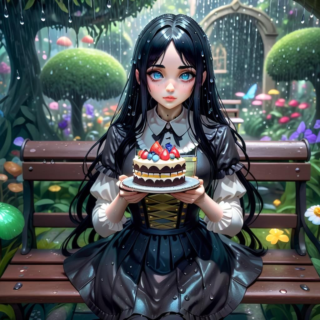 Rainy Day Birthday-Cake-Break in the Park