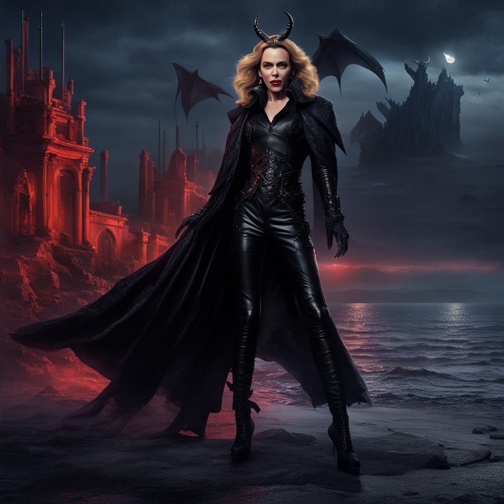 Kylie Minogue as Gothic Mistress Satan