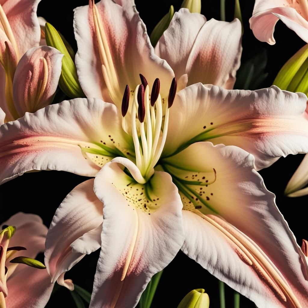 Blooming Lily Close up