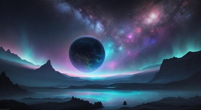 Cosmic Creation: God and Adam in Fantasy Art