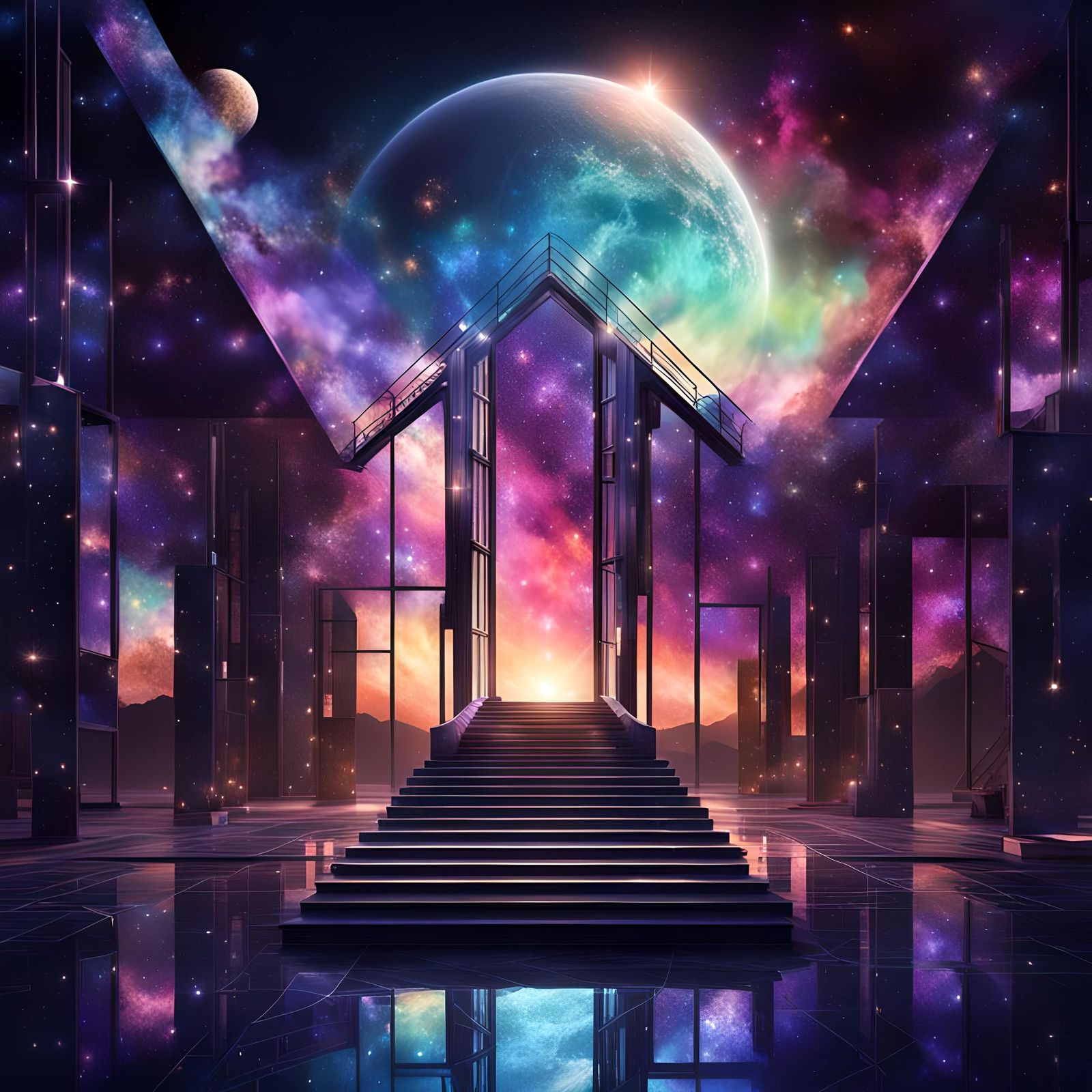 Atlantean Crystal Architecture in Space