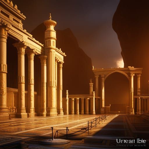 Detailed Matte Painting of Solomon's Temple