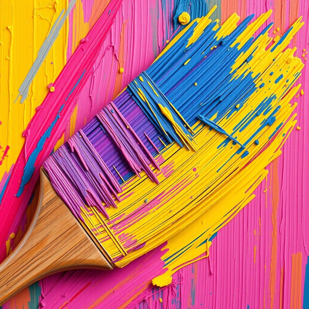 Vibrant Paintbrush Strokes in Post-Impressionist Style