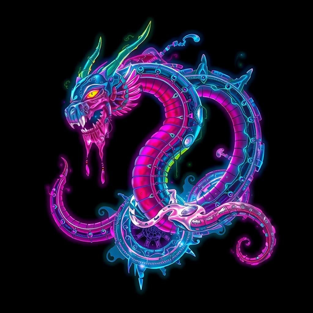 Cybernetic Humanoid in Biomechanical Lair