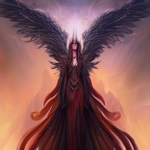 Armored Phoenix Norse God Portrait in Oil Painting Style