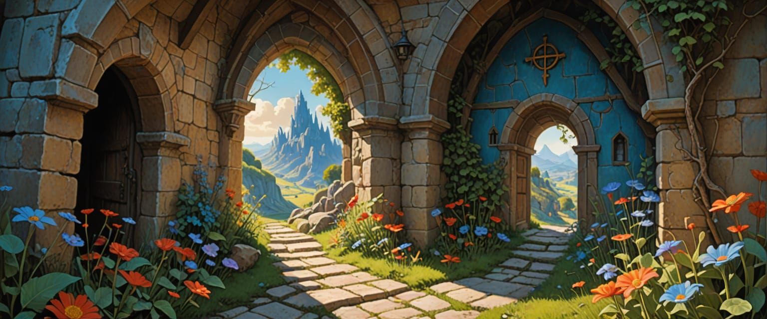 Mysterious Passageways Inspired by Bosch and Yerka