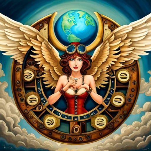 Steampunk angel
