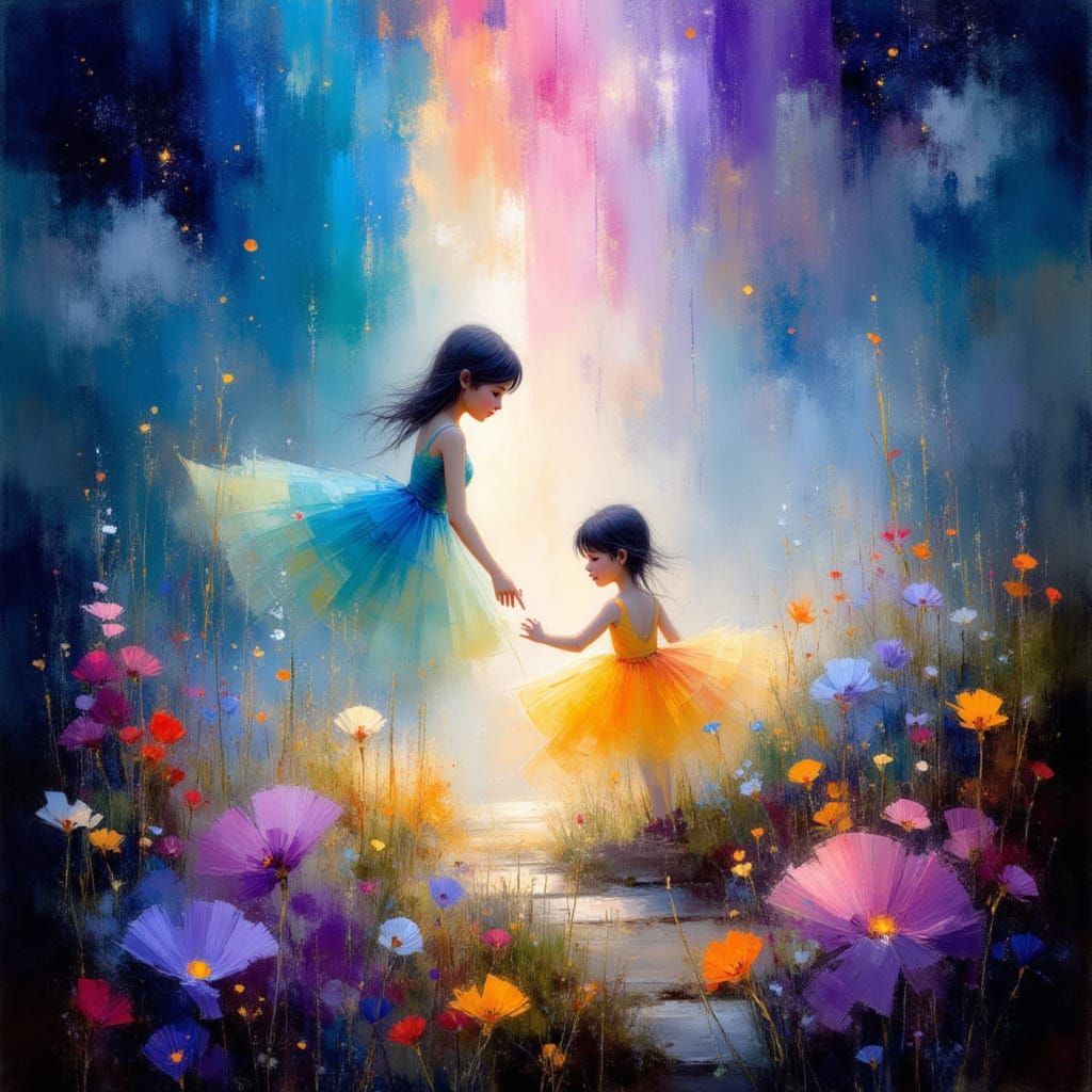 Ethereal Earth and Sky Children in Cosmic Landscape