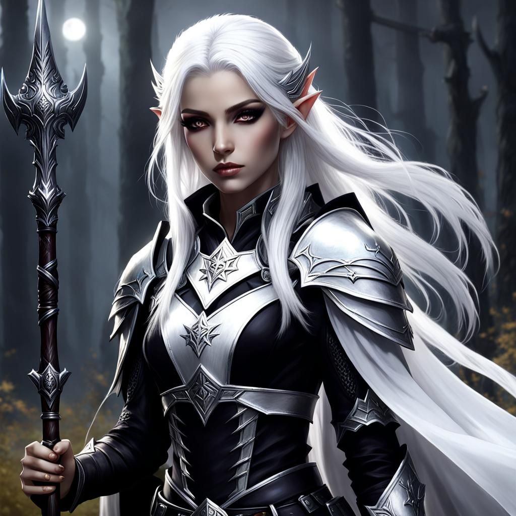 Shadow Elf Cleric of Ravens