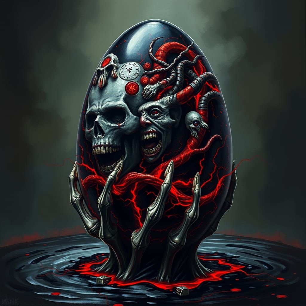 Obsidian Egg Portal to a Dark, Twisted Realm