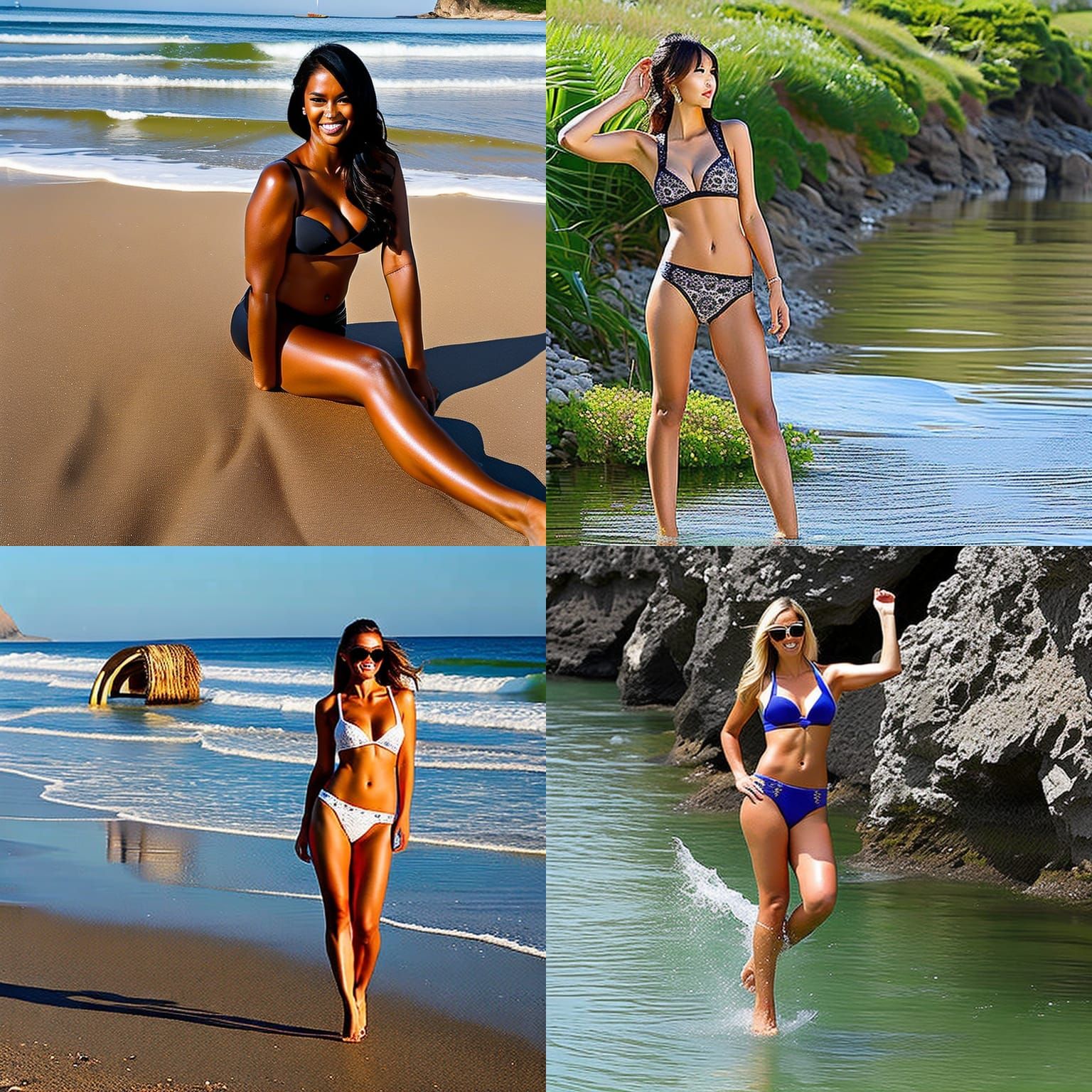 Bikini Model Generated by AI