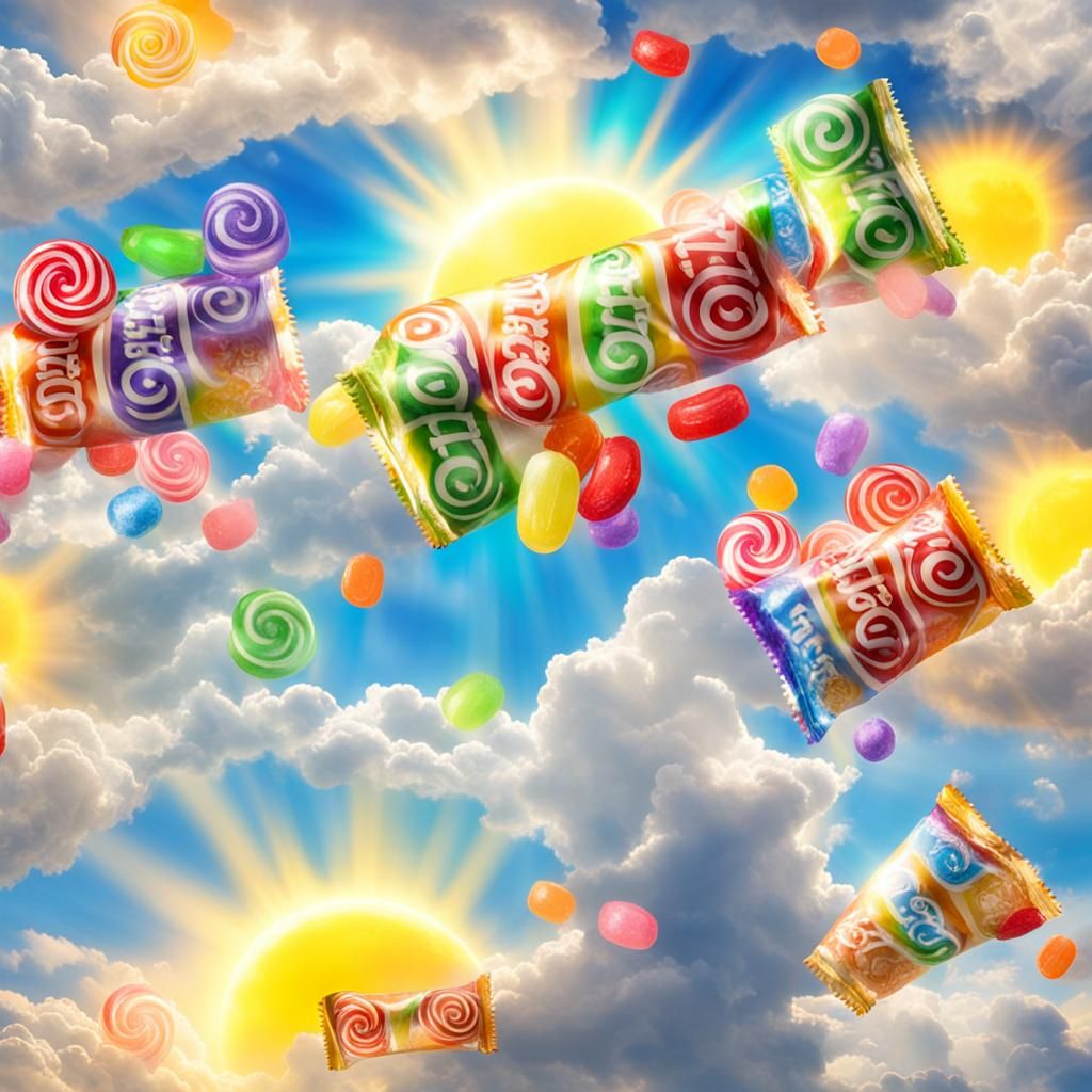 Candy Wrappers Sing in Divine Sunshine