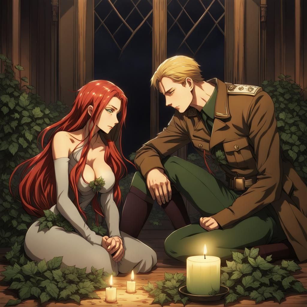 Romantic Moment Between Poison Ivy and Erwin Smith