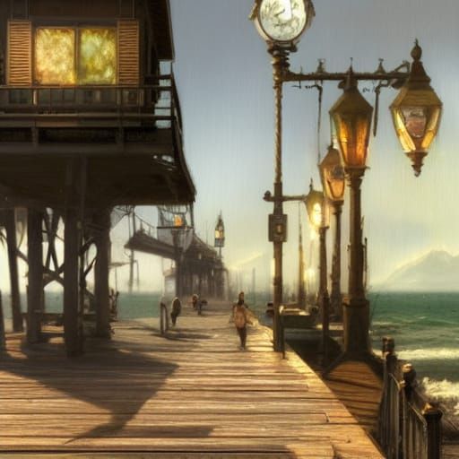 Victorian Pier at Golden Hour