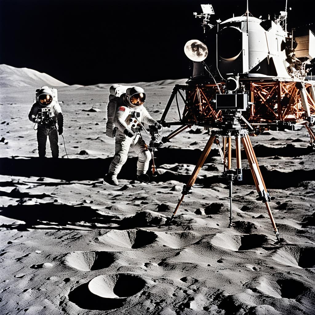 Movie Crew Records First Moon Landing