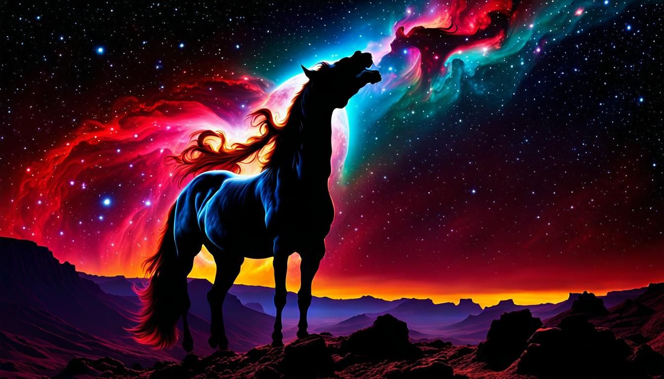 Radiant Horsehead Nebula: Photorealistic Galactic Vista