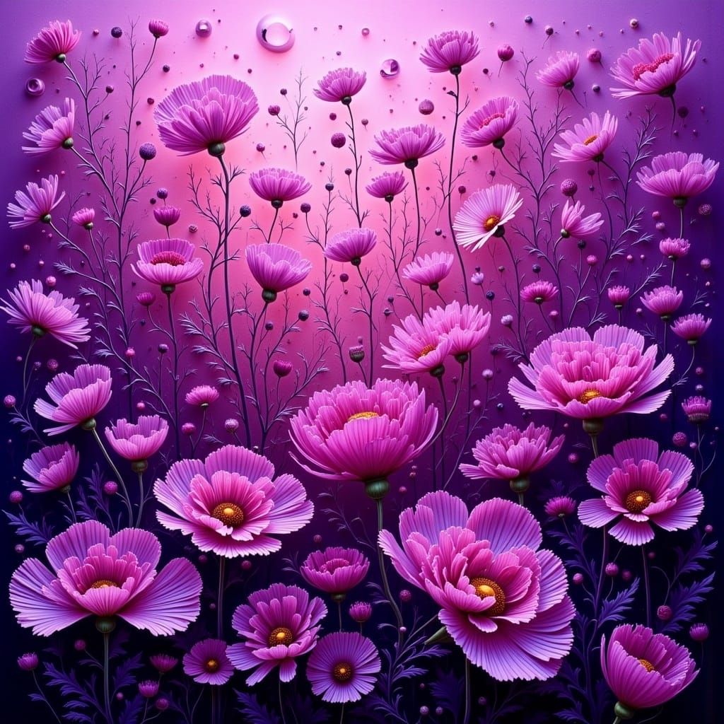 Abstract Purple Hues in Rothko Color Field Style