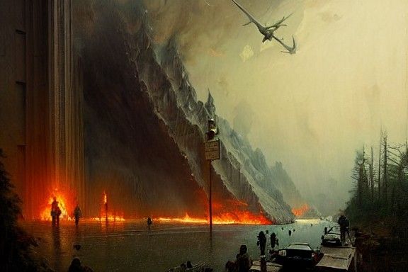 Horrific Natural Disaster in a Sacrilegious Nightmare