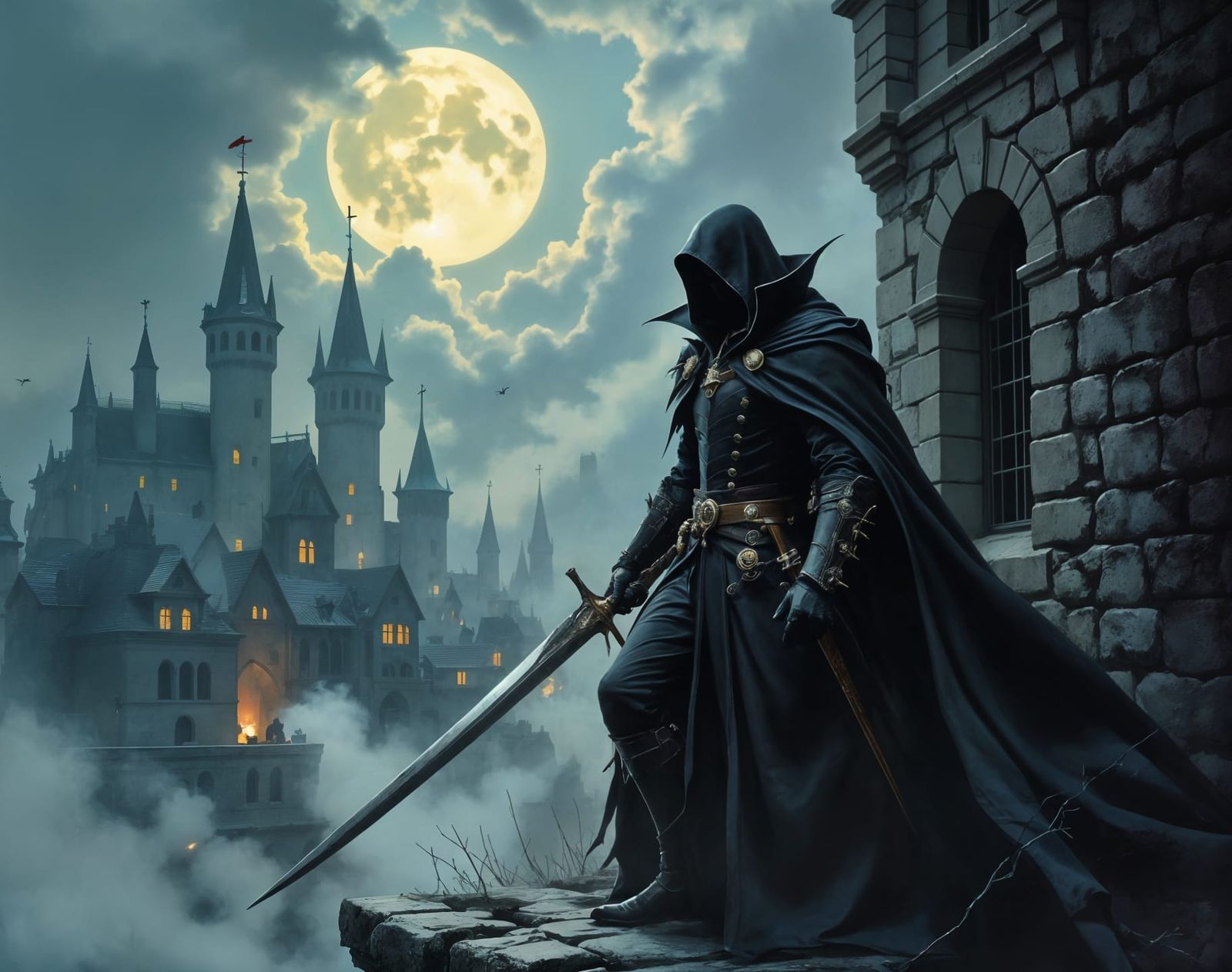 Vampires Prepare for War in Gothic Horror Style