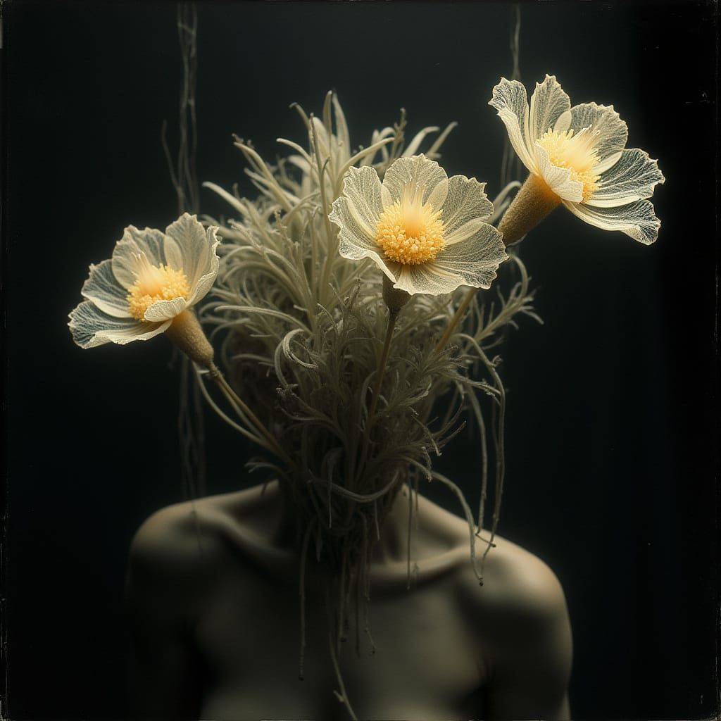 Surreal Botanical Rayographs in a Dreamlike State