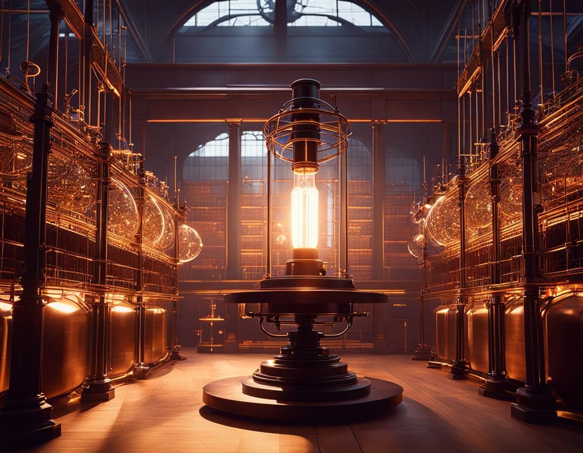 Faraday's Laboratory with Arcing Electricity