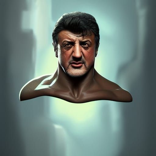 Soviet-Style Portrait in Hyperdetailed Digital Art