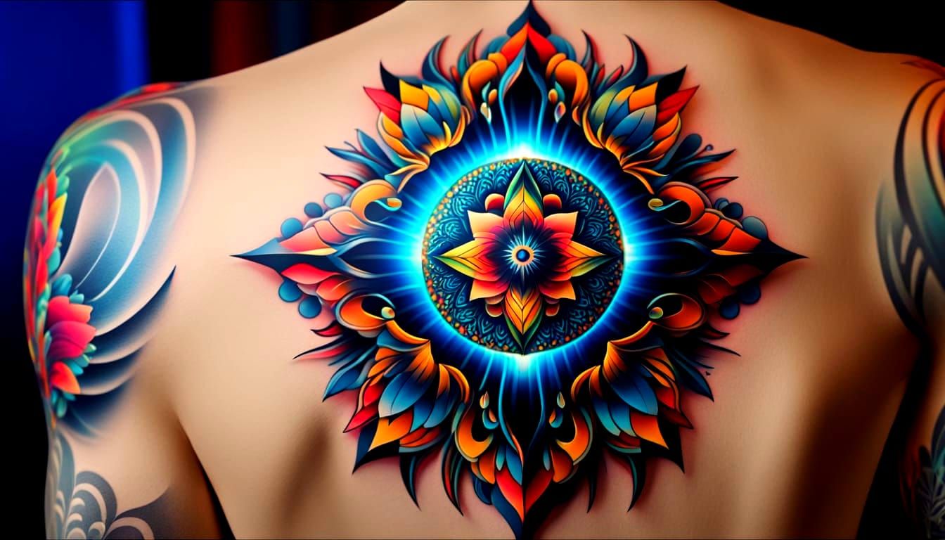 Existential Awe Tattoo in 4K, Chromotherapy Riot