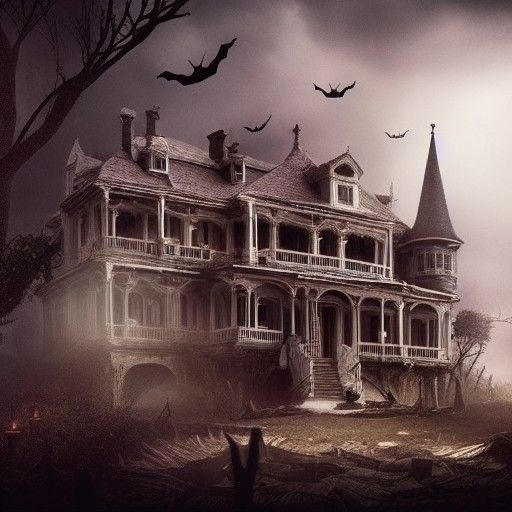 Scary Doll in Haunted House: Digital Matte Painting