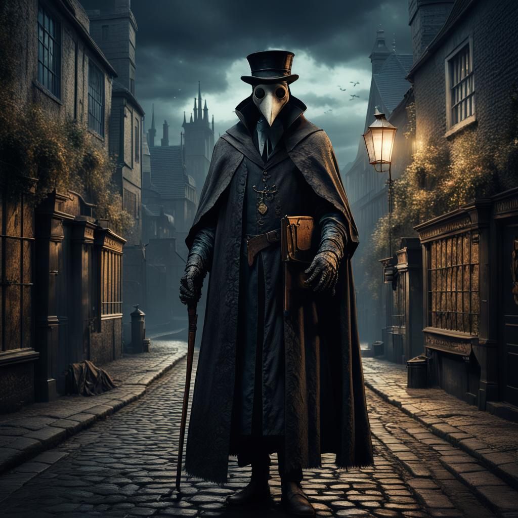 Spooky Plague Doctor in 16th Century England
