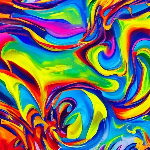 Emotional Portrait in Surreal Expressionist Style