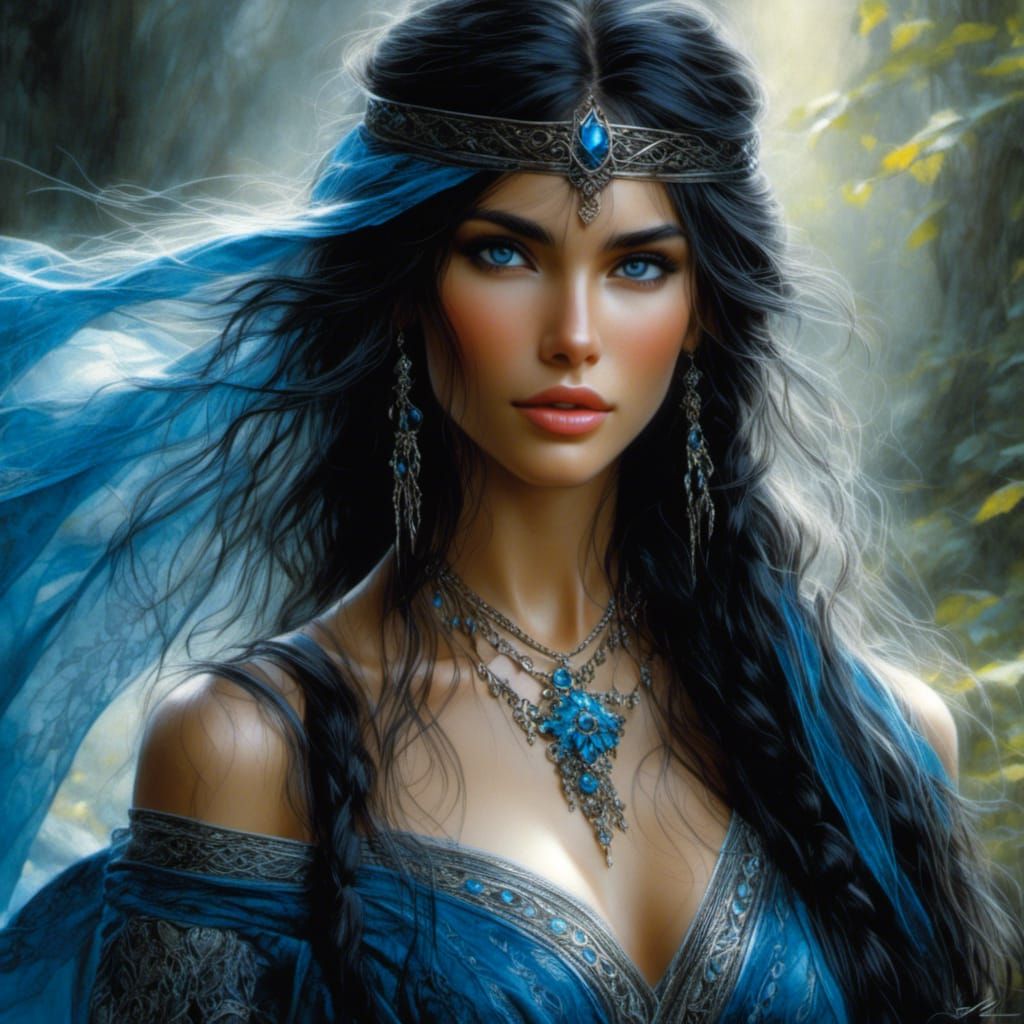 Beautiful Elf Portrait in Hyperrealist Style