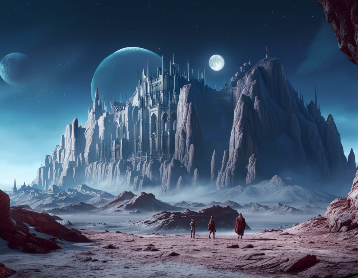 Moon Person: Detailed Matte Painting in Unreal Engine