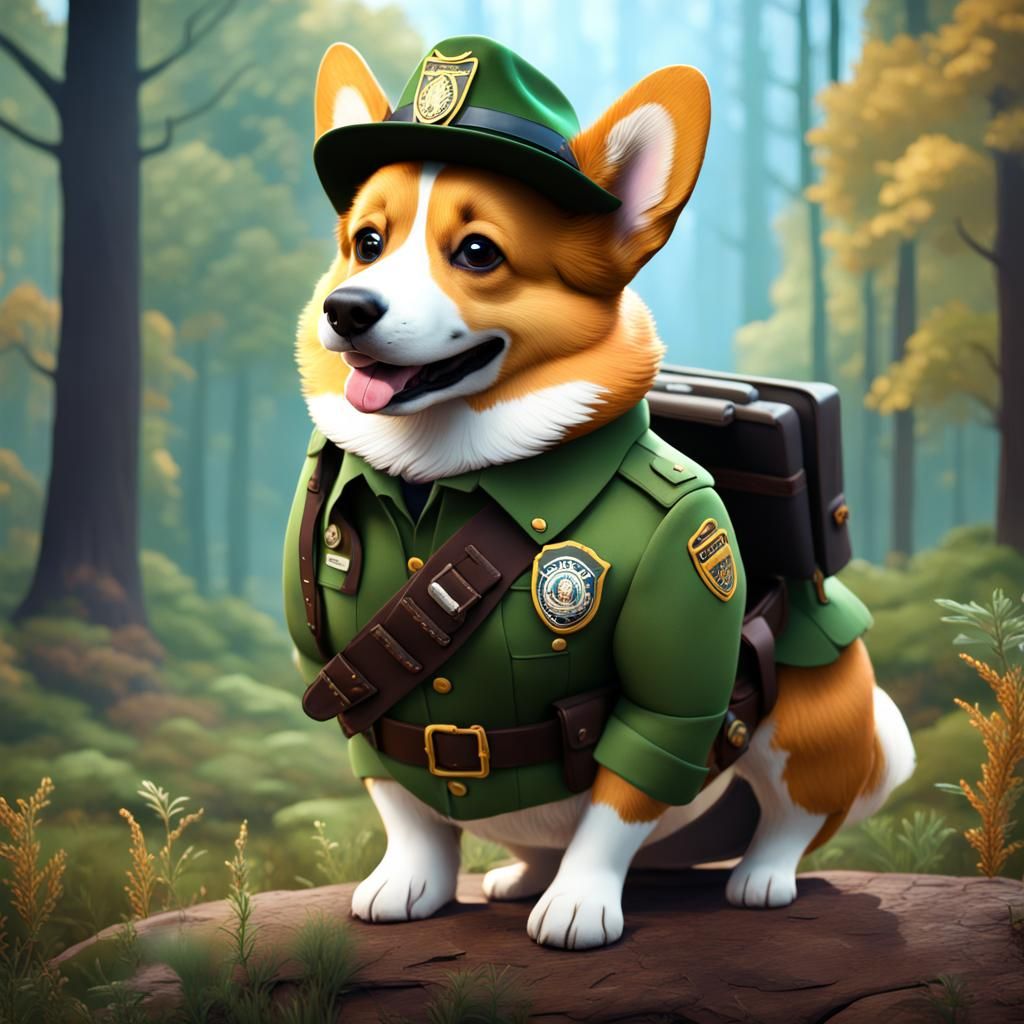 Park Ranger Corgi