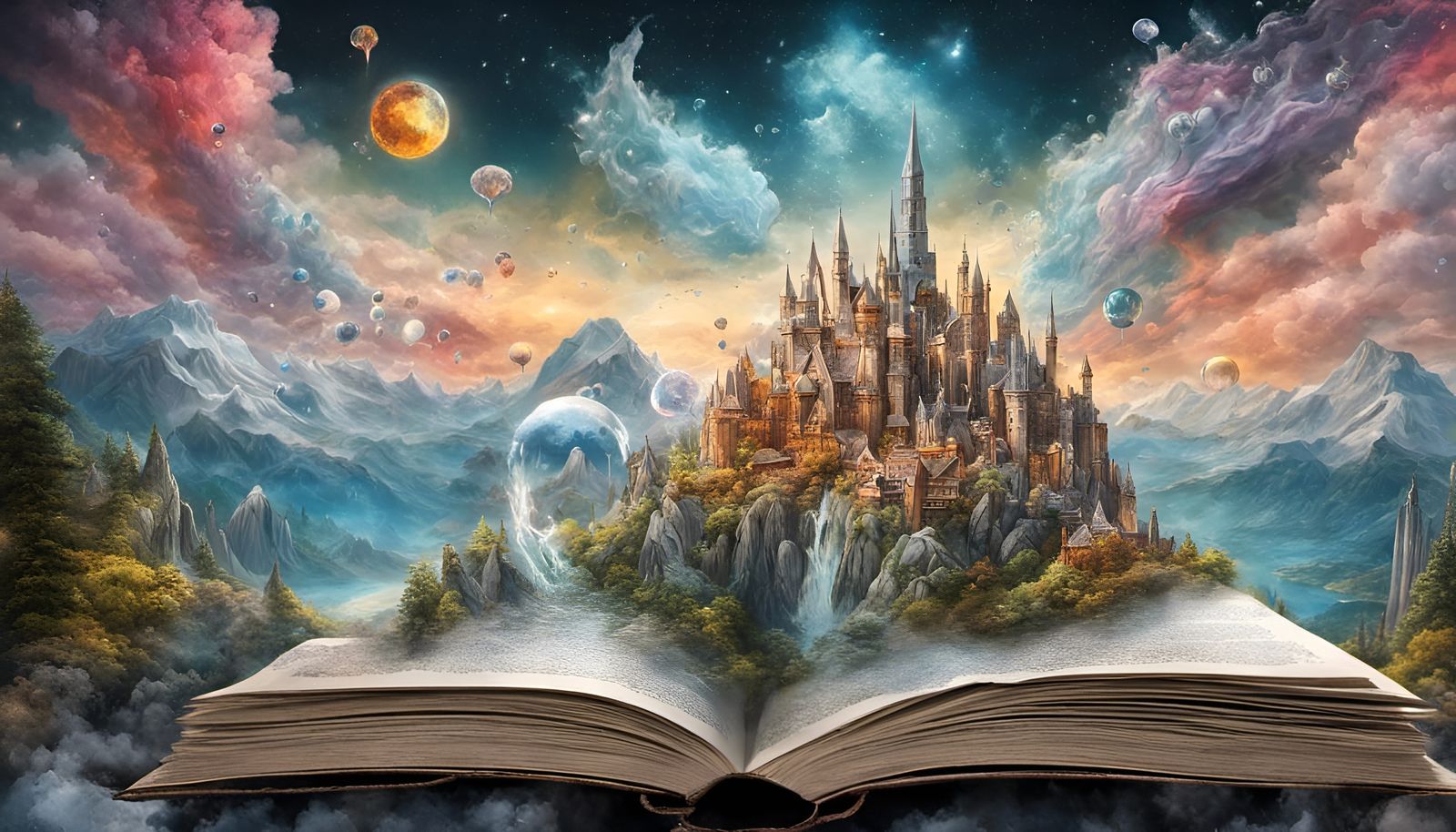 Phantasmagoric Fantasy World Bursting From Storybook