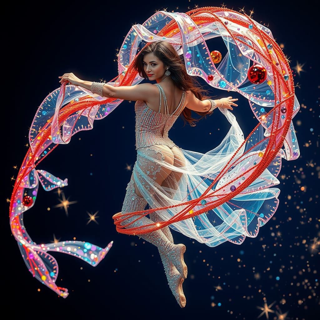 Antigravity Ribbon Dancer in Hylozoic Celtic Style