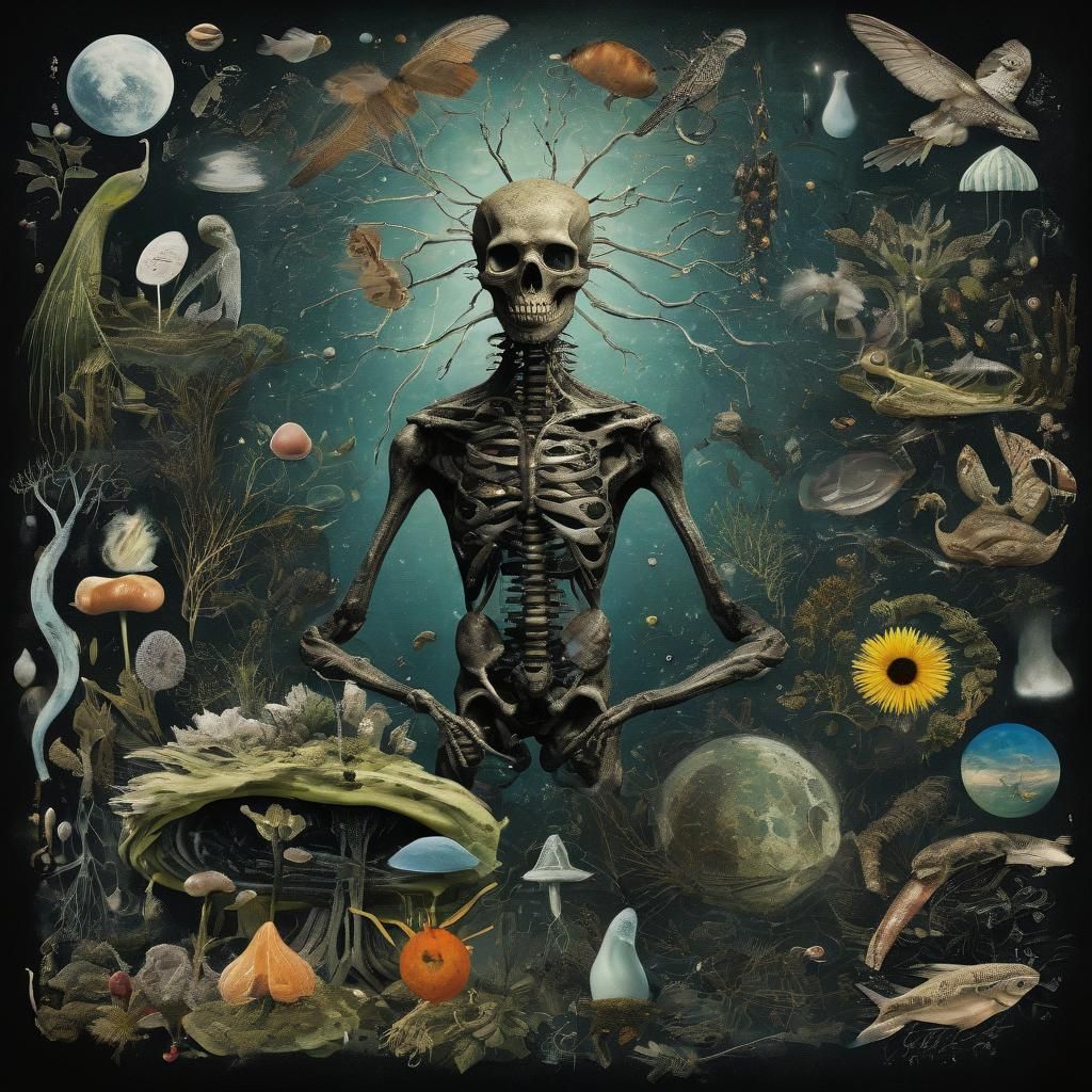 Mystical Creatures Soaring Through Galactic Creation