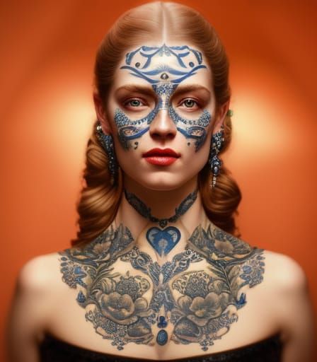 The Girl With the Delft Blue Tattoo