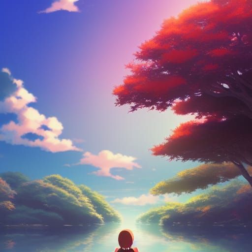 Studio Ghibli Style Anime Key Visual