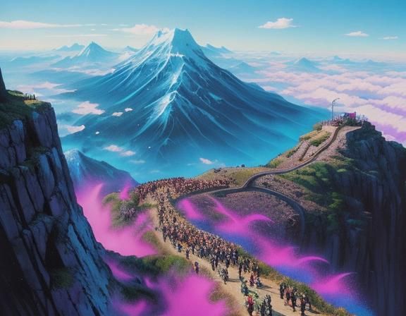 Lemmings' Endless Climb: Anime-Style Cliff Diving