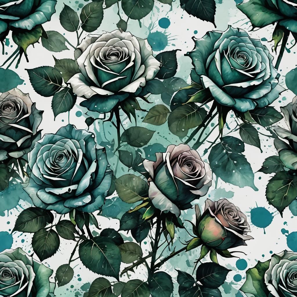 Roses in Ink and Watercolour, Anime Aesthetic