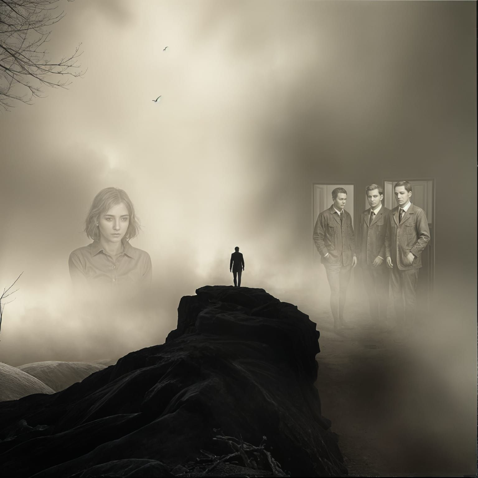 Lost in Shattered Reality as Melancholic Shadows Unfold