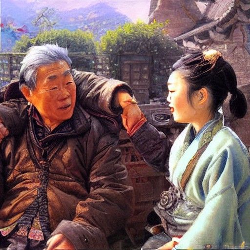 Yang Shen and Vivi Ani: Oil Painting Portrait