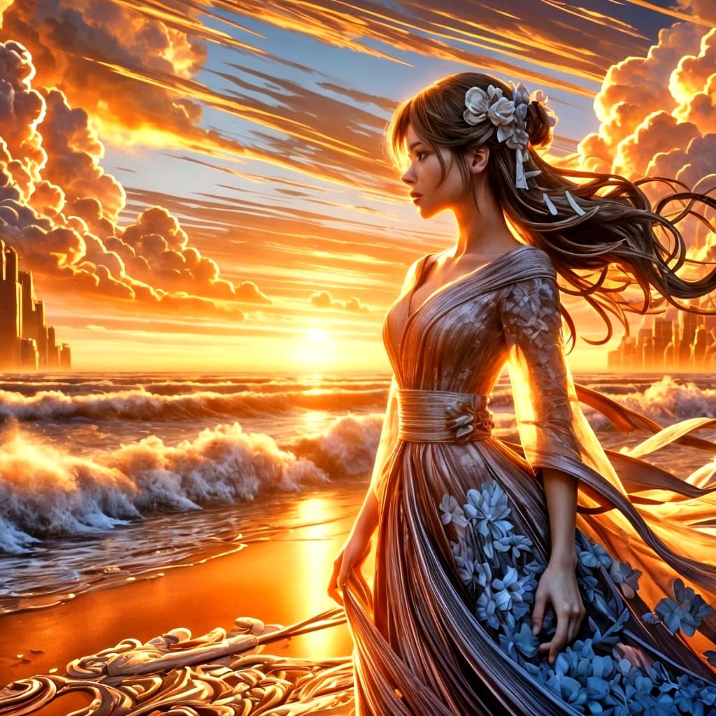 Staring at the sunset, babe