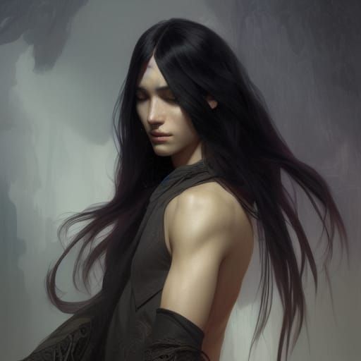 Beautiful Demon Portrait in Hyperdetailed Digital Art