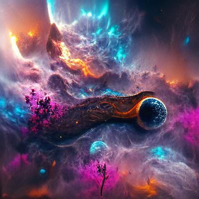 Detailed Nebula in Deep Color: Fantasy Concept Art