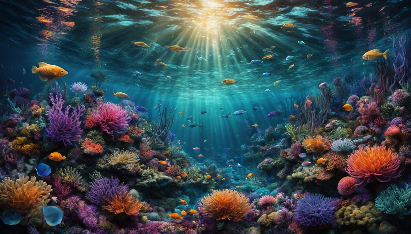 Baroque Mermaids in an Ethereal Oceanic Realm