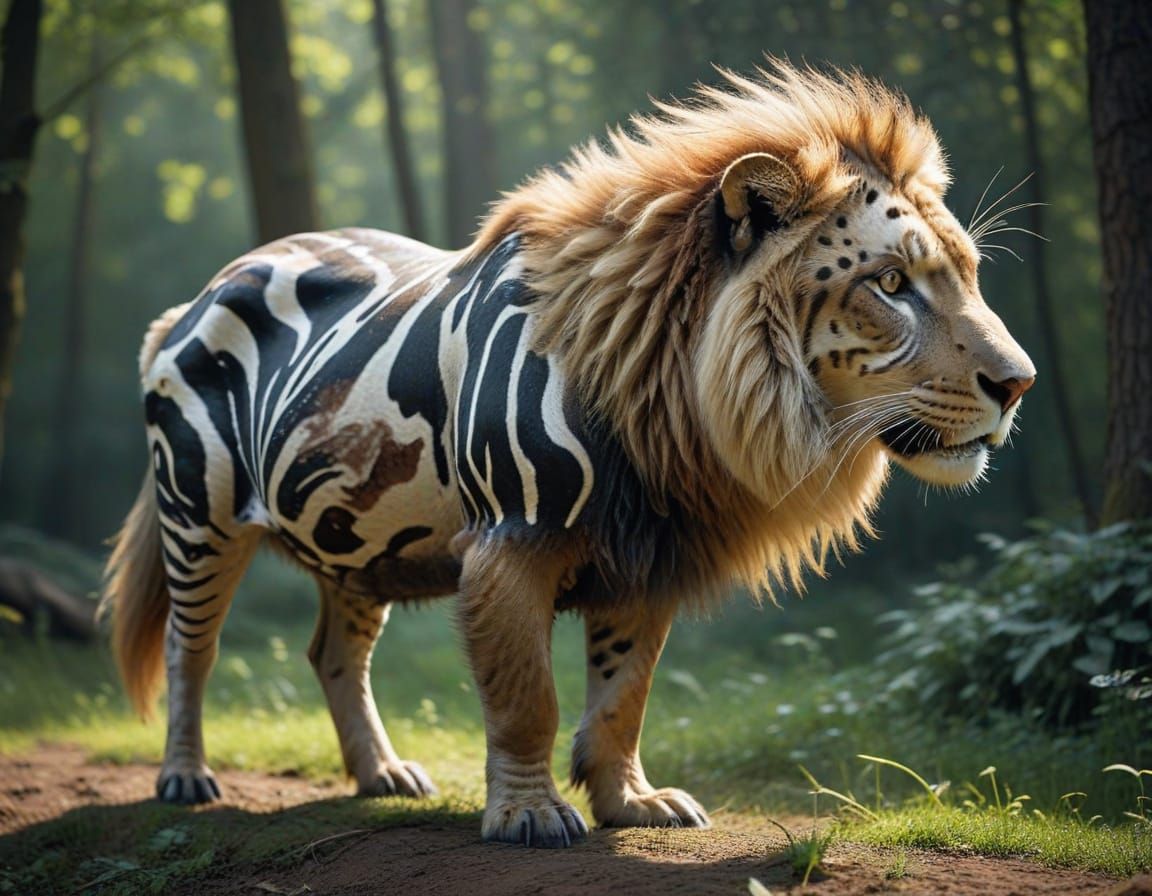 Bizarre Hybrid Animal: Two Creatures Merged